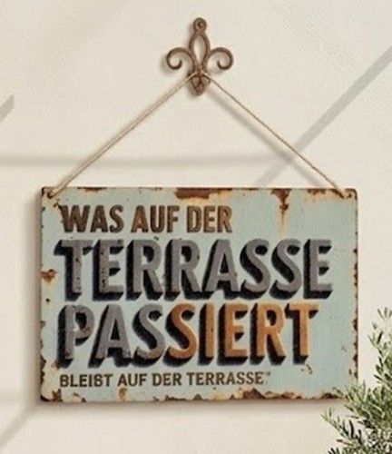 Deko holz schild - auf, der