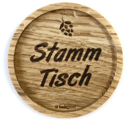 Untersetzer aus eiche - aus,