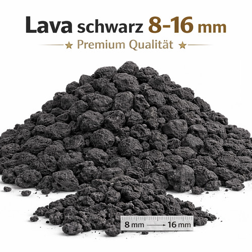 Lavamulch schwarz mm lava - schwarz,