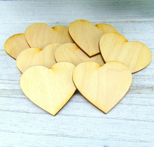 Herzen aus holz 6cm - aus, 8