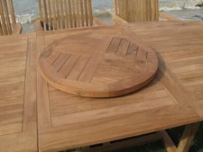 Teak tischrondell drehteller - -,