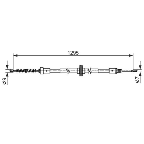 Bosch handbremsseil hinten - bosch,