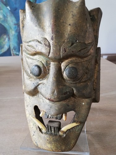 Handgeschnitzte japanische oni - handgeschnitzte,