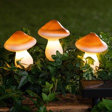 Led solar gartendeko pilze - led,