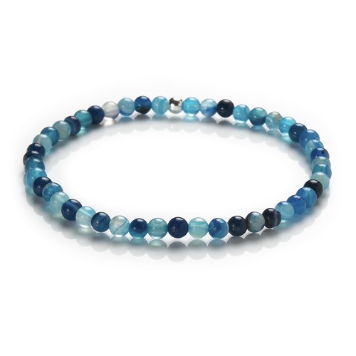 Achat armband blau - blau, -achat