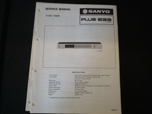 Original service manual - original,