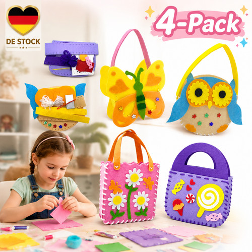Filz bastelset 4er set - bastelset, basteln