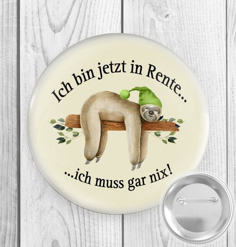 Button geschenk rente - button,