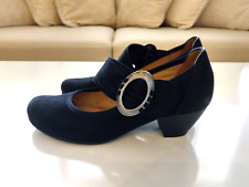 Elegante Pumps 36 * Gabor * Spangenpumps * Best Fitting * schwarz * Nubukleder