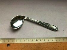 altes Lern Kinderbesteck versilbert 100er Auflage Querlöffel Baby Paten Taufe