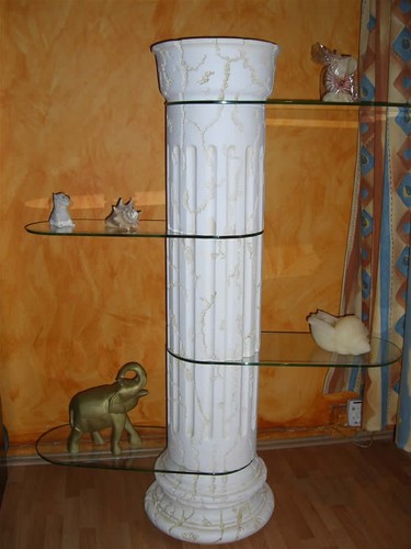 Blumensäule dekosäule fossil - blumensäule,