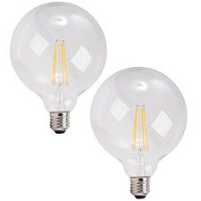 2x LED-Lampe Globe G120