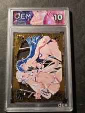 REM - EMILIA - RE:ZERO - GOLD METAL CARD - 055/100 - GRADED CARD 10 - NO PSA BGS