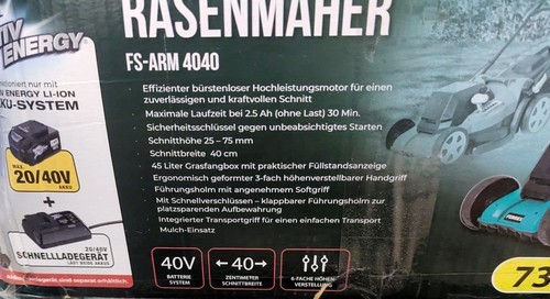 Ferrex akku rasenmäher arm - akku, fs-arm