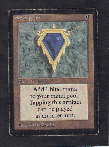 Magic mtg mox - magic, sapphire