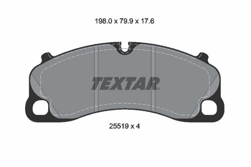 Textar 2551901 bremsbelagsatz - textar,