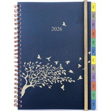 Kalender 2026 A5, Wochenplaner, Ringbuch, Tabs, Notizen, Terminplan, Organizer