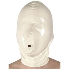 Weiß Latex Haube mit