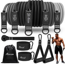 Fitnessbänder Set, 150Lbs 200Lbs 250Lbs Resistance Bands 5 Verschiedene Stärken,