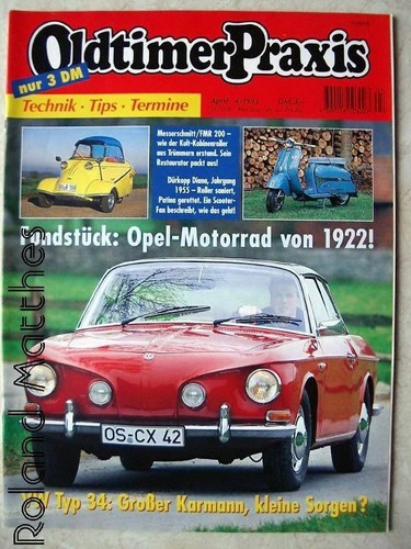 Oldtimer praxis vw typ - praxis, 4-95+vw
