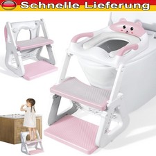 WC Sitz Toilettentrainer für Kinder mit Treppe Toilettenaufsatz Töpfchen Leiter