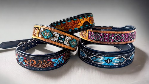 Hundehalsband leder echtleder - leder,