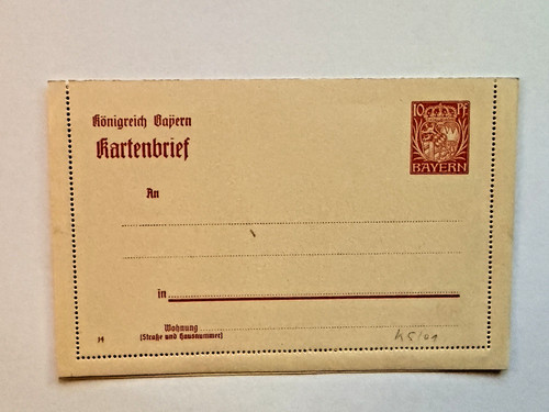 Königreich bayern kartenbrief - königreich,