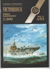 AH Kartonmodell 4/93 - Englischer Flugzeugträger Victorious  , 1:300