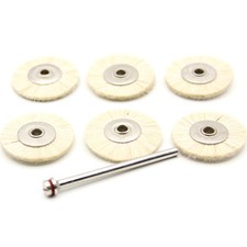 6x Polierscheiben Bürsten