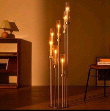 Elegante Boden Kerzenhalter Metall 7-Arm Kerzenhalter  Gold  123cm