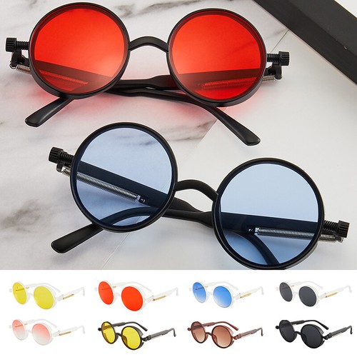 Runde steampunk sonnenbrille - runde,