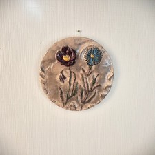 Wandteller Keramik Handarbeit
