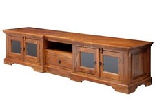 TV-Board lang Akazie 210cm wohnwand massiv OXFORD Lowboard Fernsehschrank