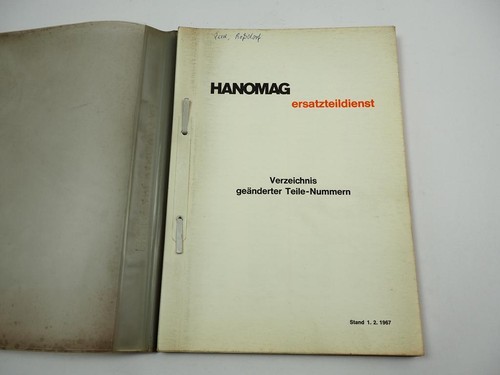 Hanomag ersatzteildienst - hanomag,