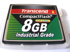 8GB Compact Flash Card CF2001 Industrial ( 8 GB CF Karte ) TRANSCEND Neu
