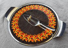 Set WMF Kuchenplatte mit Dekor und WMF Tortenschaufel mit Schieber, Tortenplatte