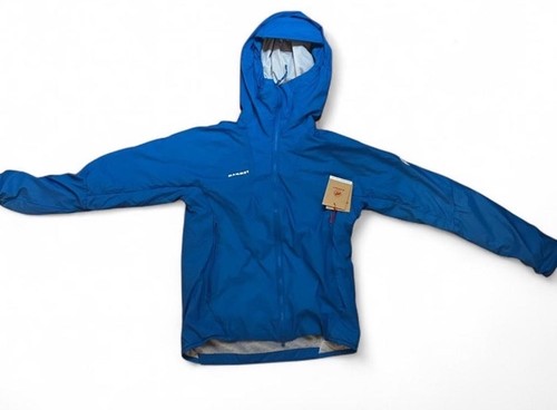Blue mammut jacket - jacket, hood
