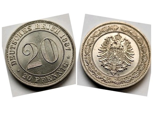 Pfennig kaiserreich 1887 a - 20,