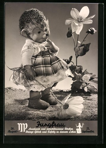 Mecki mädchen mit - mecki-mädchen, blumen