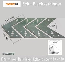 Flachwinkel, Bauwinkel, Möbelwinkel, Winkel, Fensterwinkel, Flachverbinder 