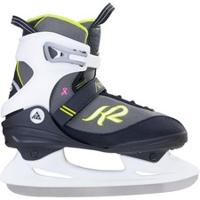 K2 Alexis Ice Skate Damen-Eislaufschuhe Schlittschuhe Softboot Skates Grau/Grün