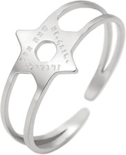 Davidstern hebräischer ring - davidstern,
