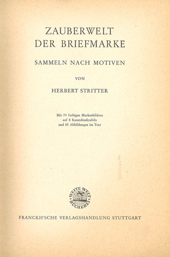 Herbert stritter zauberwelt - stritter:,