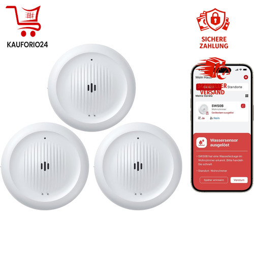 Wlan wassermelder 3er - 3er, set