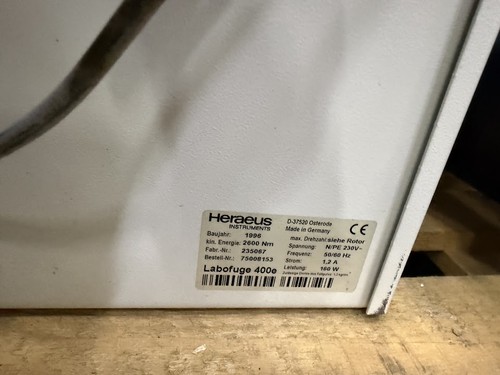 Heraeus labofuge 400e - heraeus,