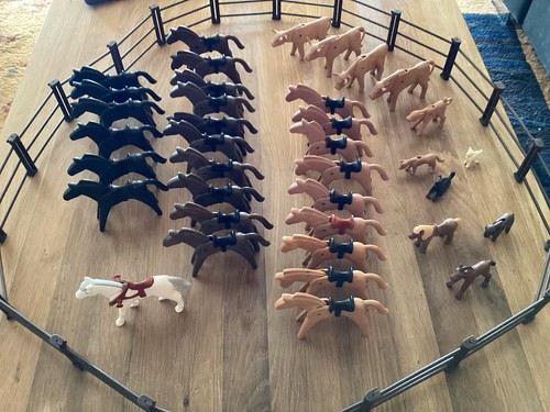 Playmobil sehr alte pferde - sehr,