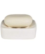 Retro Weiße Seifenschale  Retro-Design in mattem Steingut