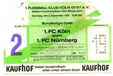 Ticket BL 1. FC Köln - 1. FC