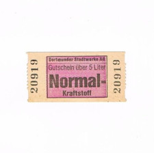 Dortmunder Stadtwerke AG Gutschein über 5 Liter Normal Kraftstoff