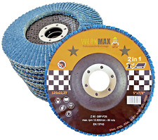 Fächerscheiben 125 mm | 30 Schleifscheiben Korn 80 | Lamellenscheibe Schleifmop